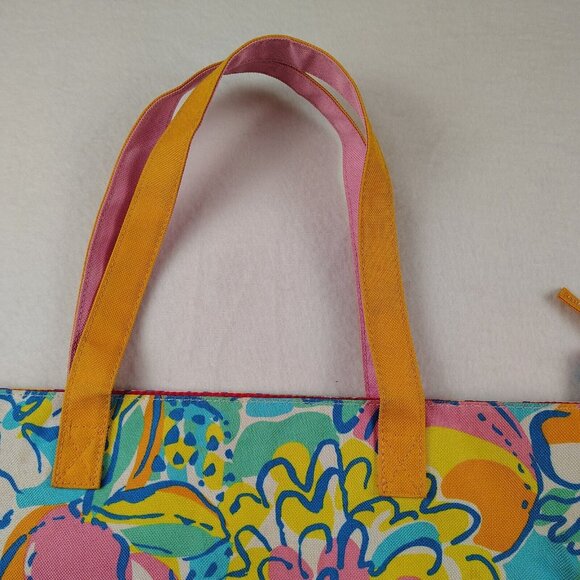 Lilly Pulitzer For Estee Lauder Tote Bag /Matching Coin Purse Floral - Picture 5 of 10